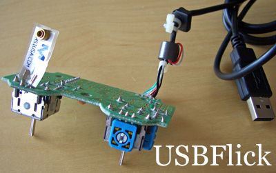 Game controller converted into a FLICK controller