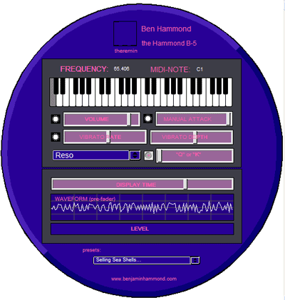 BTAR Synth GUI