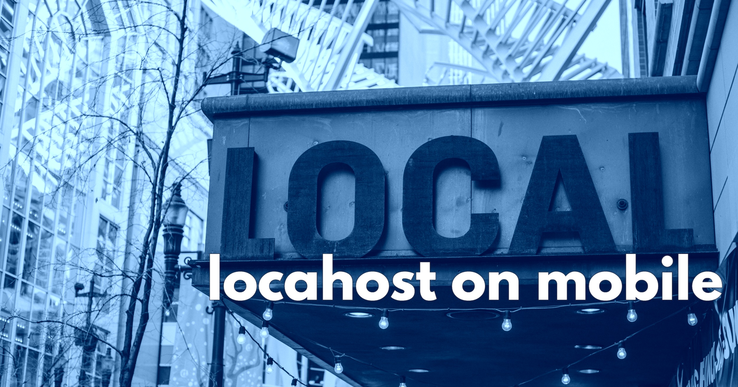 Cover image for the post about viewing localhost on mobile